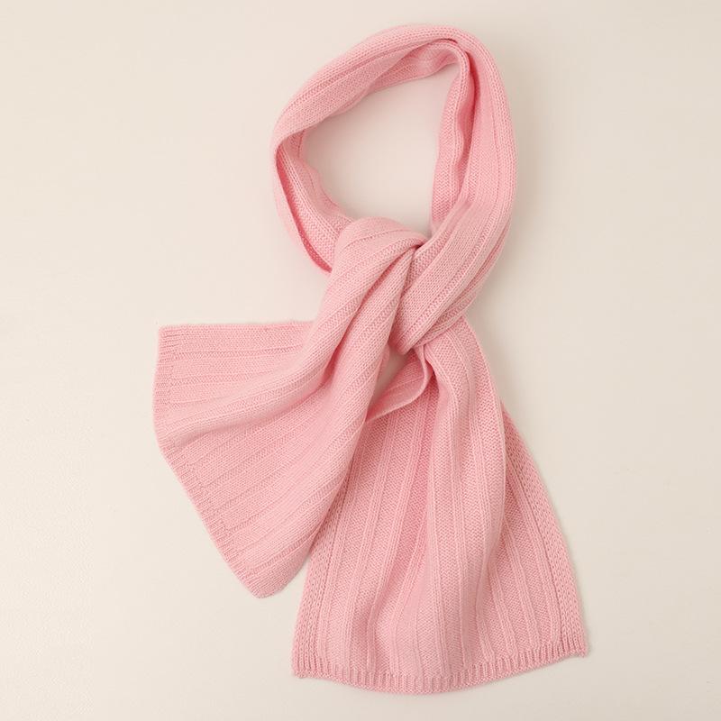 マフラー 女の子 キッズ 秋冬 保温性 ふんわり 耳まで暖かい 高級感 カシミヤ ニット 無地 かわいい お..