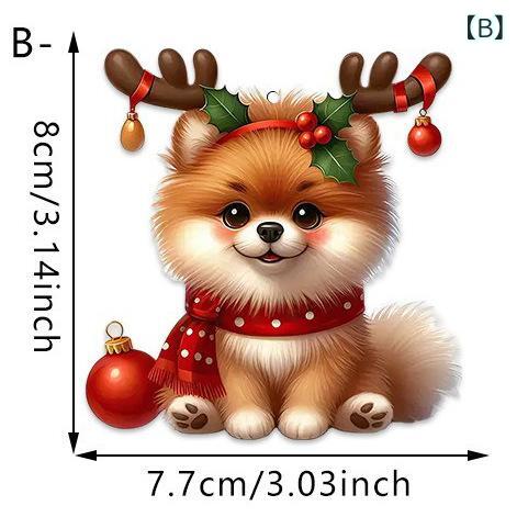 キーホルダー クリスマス アクリル 動物 バッグチャーム 車用 バックミラー 飾り ...