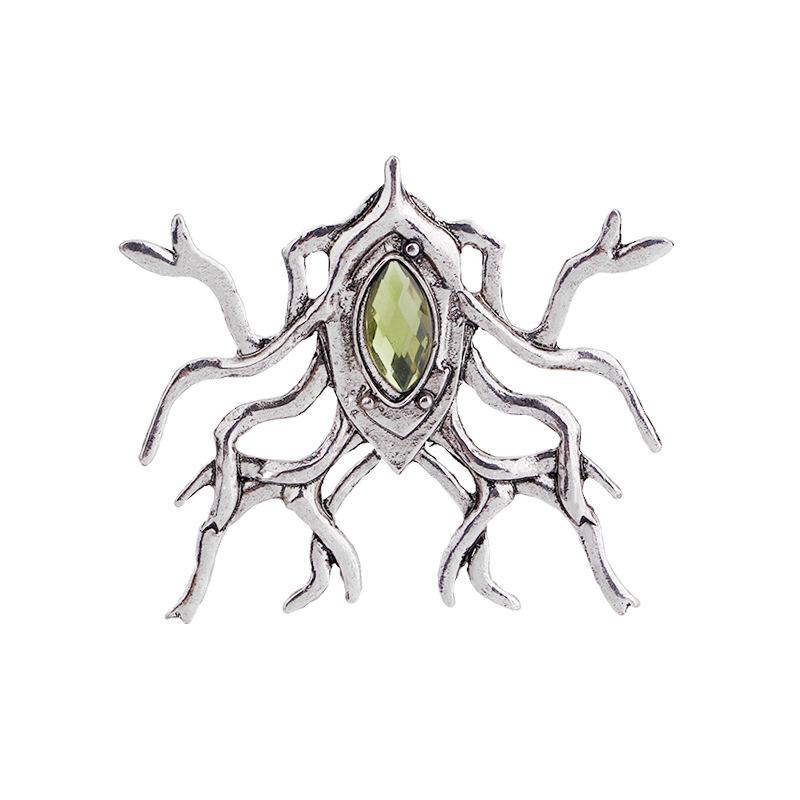 ブローチ クモモチーフ パンク ロック レトロ ヴィンテージ 個性的 ユニーク 欧米スタイル 合金製 電気..
