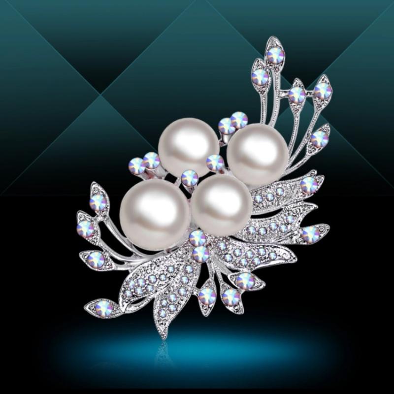 ブローチ レディース ローズフラワー エレガント おしゃれ ファッション ラインストーン 2WAY ピン コサージュ フォーマル 結婚式 入学式 卒業式 オフィス カジュアル 合金製 アクセサリー(x2)