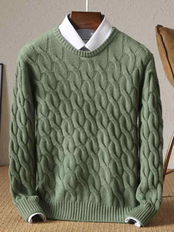 セーター メンズ ウール100% 厚手 ハイネック モックネック ひし形 アーガイル ニット ゆったり オーバーサイズ 韓国ファッション カジュアル 耐久性 暖...
