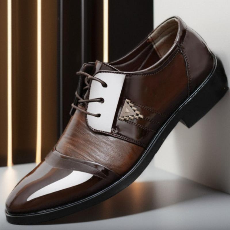 革靴 メンズ 通気性 滑り止め 耐摩耗性 ビジネス フォーマル 通勤用 韓国風 万能 カジュアル 大きいサ..