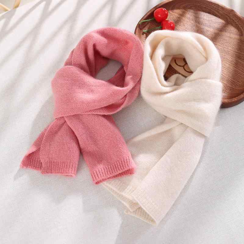 マフラー キッズ ベビー カシミヤ ニット 男女兼用 学生 ロング丈 保温 防寒 あったか ふわふわ 柔らか..