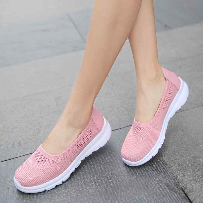 楽天セキュアデポシューズ レディース 快適 軽量 通気性抜群 スリッポン フラットシューズ 春夏 メッシュ 織物アッパー EVAソール ラウンドトゥ ママ 妊婦 カジュアル デイリーユース ウォーキング