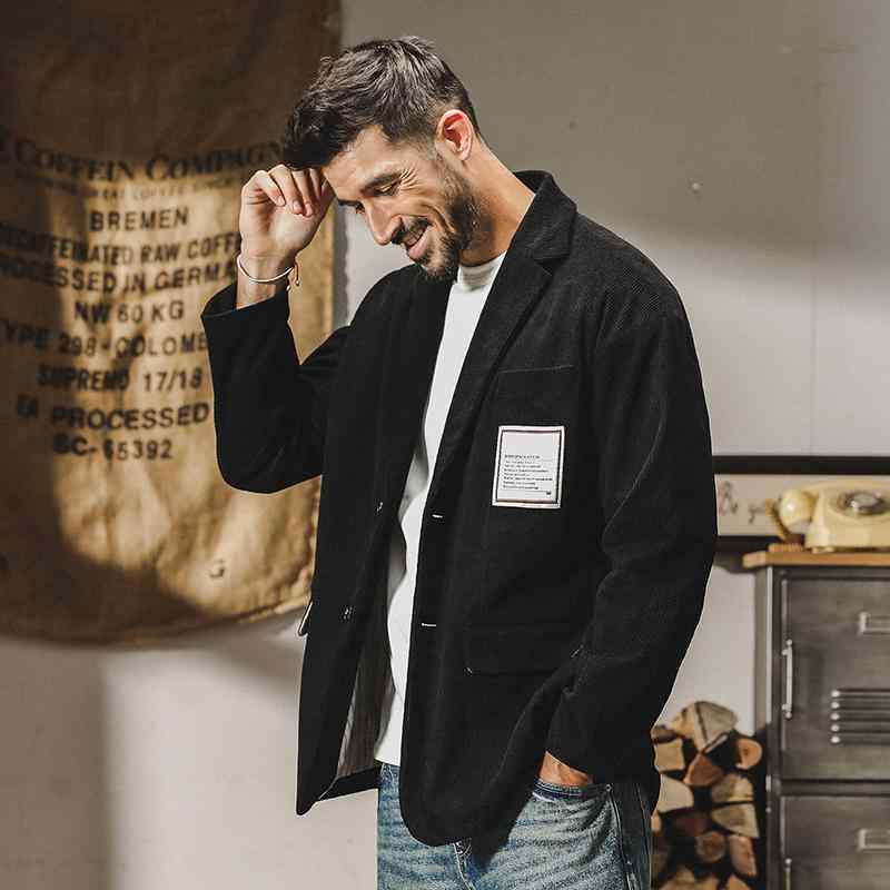 ジャケット メンズ 男性用 きれいめ 大人カジュアル 通勤 アメカジ 英国調 テーラードジャケット レトロ 肉厚 通気性 ゆったり 春秋 アウター パッチ装飾 2ボタン シングルブレスト