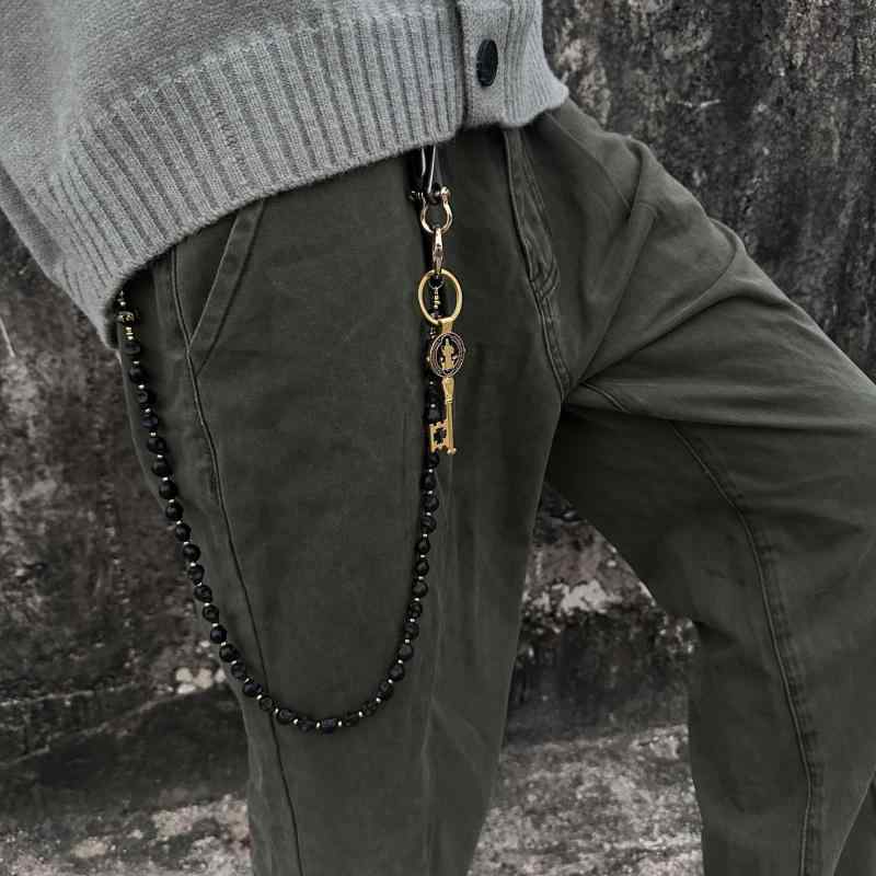 パンツチェーン メンズ レディース ハンドメイド パンク ダーク スカル ヒップホップ レトロ ヴィンテ..