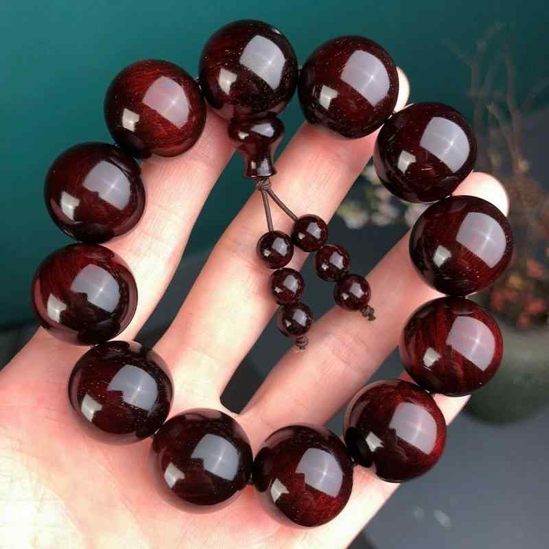 念珠 ユニセックス メンズ レディース 金星紫檀 白檀 香木 108玉 数珠 ブレスレット 腕輪 20mm珠 高級感 おしゃれ コレクション 開運 お守り