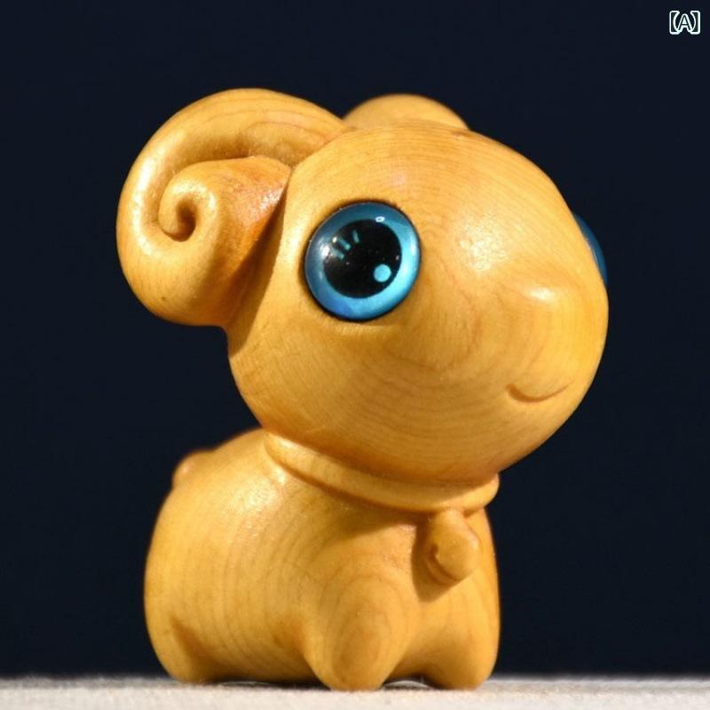 置物 崖柏木彫り 天然木 手のひらサイズ ミニ 子羊 オブジェ シンプル かわいい 癒し系 インテリア雑貨 卓上 リビング デスク オフィス 玄関 飾り プレゼント ギフト secure-depo-10857721 セキュアデポ サンプル画像2