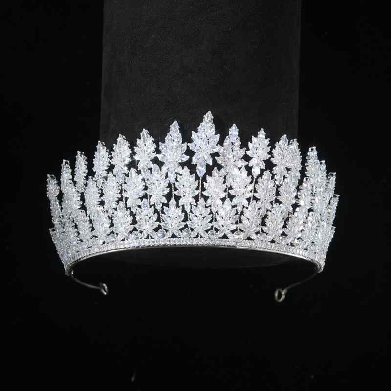 ヘッドドレス レディース ジルコニア製 電気メッキ加工 バロック 欧米風 華やか エレガント 森林系 おしゃれ 結婚式 花嫁 ウェディング ティアラ 王冠 ドレス 礼服 アクセサリー
