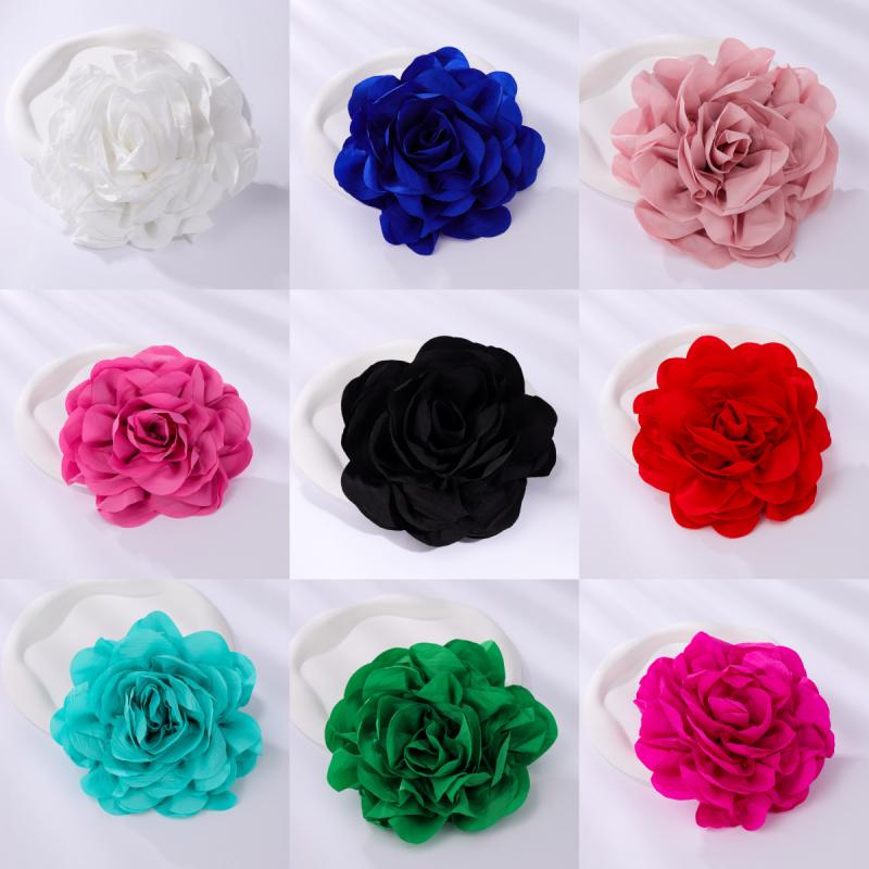 ブローチ 男女兼用 16cm ビッグサイズ フラワーモチーフ 合金製 電気メッキ加工 高級感あふれる 上品 おしゃれ 欧米風 ビジネスシーン オフィス 通勤