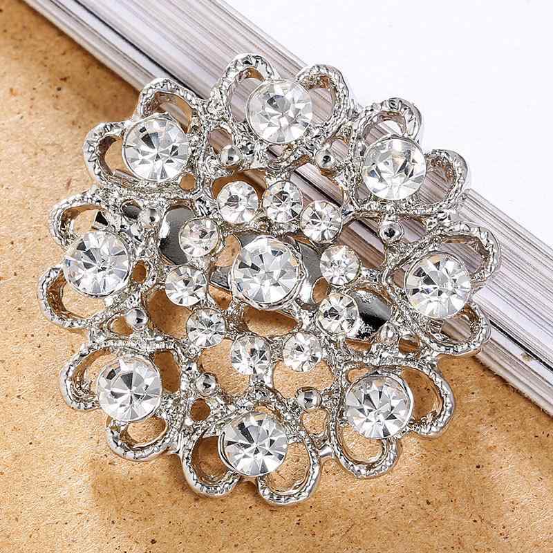 ブローチ カップル ペア ラインストーン ハート型 ピン コサージュ 合金製 ホワイトカラー 結婚式 卒業式 入学式 パーティー フォーマル セレモニー ファッション小物 おしゃれ かわいい(x2)