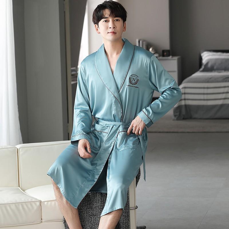 ・主な素材: アイスシルク 100%・厚さ: 約181-200g/m²・機能: 通気性, 睡眠, バス, 室内着, 涼感, 快適, アウター兼用・適用シーズン: 夏, 冬, 春, 秋, オールシーズン・対象: メンズ・サイズ展開: M, L, XL, XXL, 3XL, 4XL・スタイル: エレガント, 上質・ネックライン: Vネック