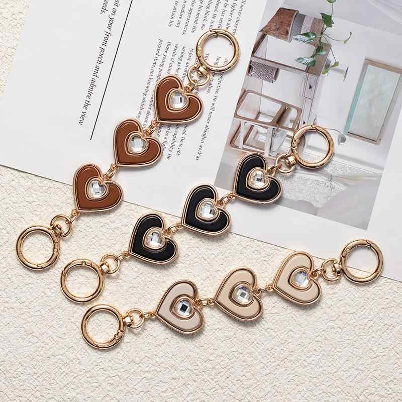 バッグ用 ハンドルチェーン 延長 ショート 付け替え カスタマイズ 合金製 幾何学模様 高級感 万能デザイン 多彩なカラー パーツ