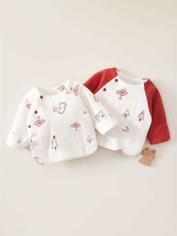 ベビー服 新生児 0-3ヶ月 男の子 女の子 男女兼用 和風肌着 秋冬 薄手 綿100% あったか 保温 やわらか ..