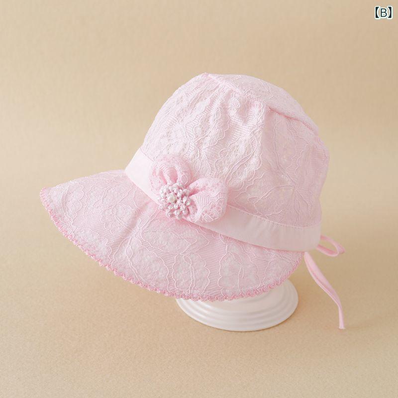 �ϥå� �٥ӡ� ���λ� UV���å� ���褱 �̵��� ���� ���� �ղ� �졼�� �ץ�󥻥� ���襤�� �ʥ����� �Ĥй� Ĵ���ǽ Ƭ��41-52cm �ۥ磻�� �ԥ� �١�����
