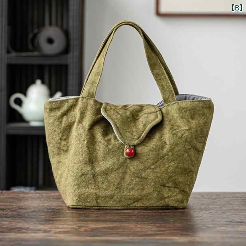 取り外し可能 携帯用 厚手クッション入り 絞り染め 帆布 茶道具 収納ポーチ 新中式...