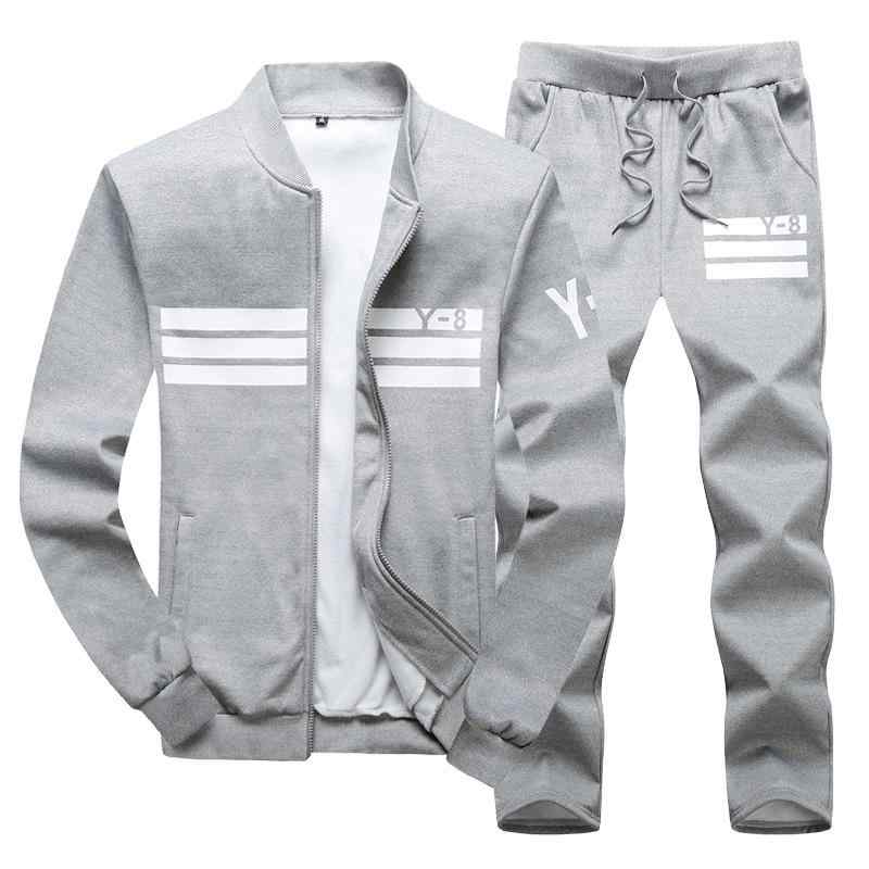 Parka - スウェット メンズ 男性用 ジップアップ 長袖 スポーツウェア カジュアル セットアップ ポリエステル素材 ベースボールジャケット アウター 学生 ゆったり 春夏秋冬