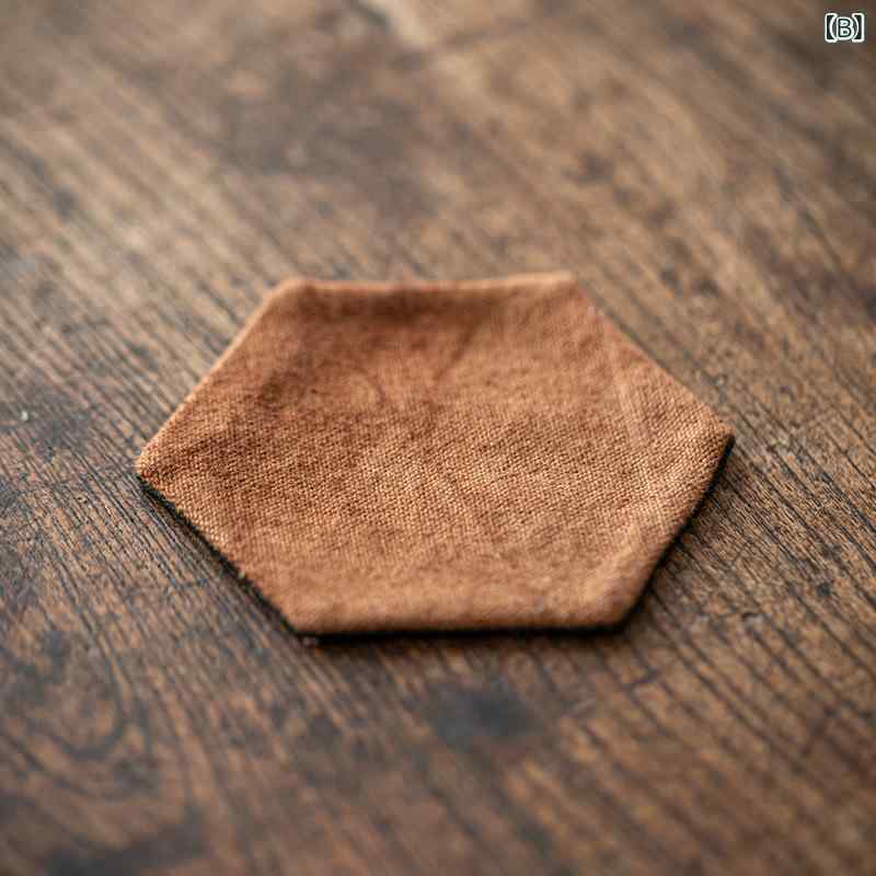 茶器 草木染め 手作り 織物 手縫い 断熱 コースター 鉄瓶敷き ポットマット 茶碗置き 鍋敷き 万能 布製 中華風 3