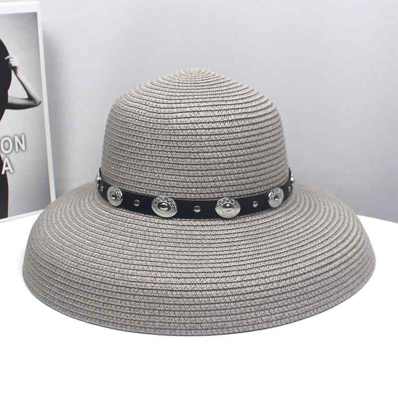 つば広ハット レディース UVカット 日焼け対策 通気性 抜群 虫よけ 麦わら ストロー 欧米風 ファッション おしゃれ 高め ラウンドトップ 春夏 アウトドア レジャー 旅行 小顔効果 風に強い