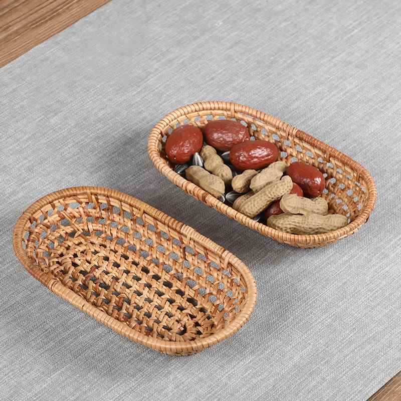 Tea Strainers - 茶道具 純手作り 透かし細工 藤編み 和風 おしゃれ 和モダン 茶巾置き タオル置き 茶菓子入れ 菓子器 小物入れ 卓上収納 リビング インテリア雑貨 ナチュラル シンプル