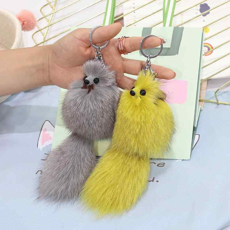 ファーチャーム レディース かわいい キツネ リアルファー ファーボール ふわふわ もこもこ 車 キーホルダー 鞄 リュックサック バッグチャーム おしゃれ 小物