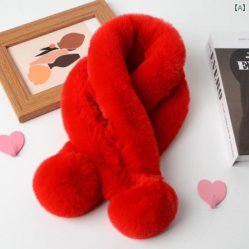 ネックウォーマー レディース 厚手 あったか 保温 防寒 フェイクファー ラビットファー風 ふわふわ もこもこ 韓国風 おしゃれ 無地 ループタイプ マフラー 通勤 通学 秋冬