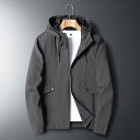 ウィンドブレーカー メンズ 男性用 防風 フード付き 春秋 ミドル丈 ポリエステル 軽量 スポーツ ランニング アウトドア カジュアル 普段使い スプリングコー...