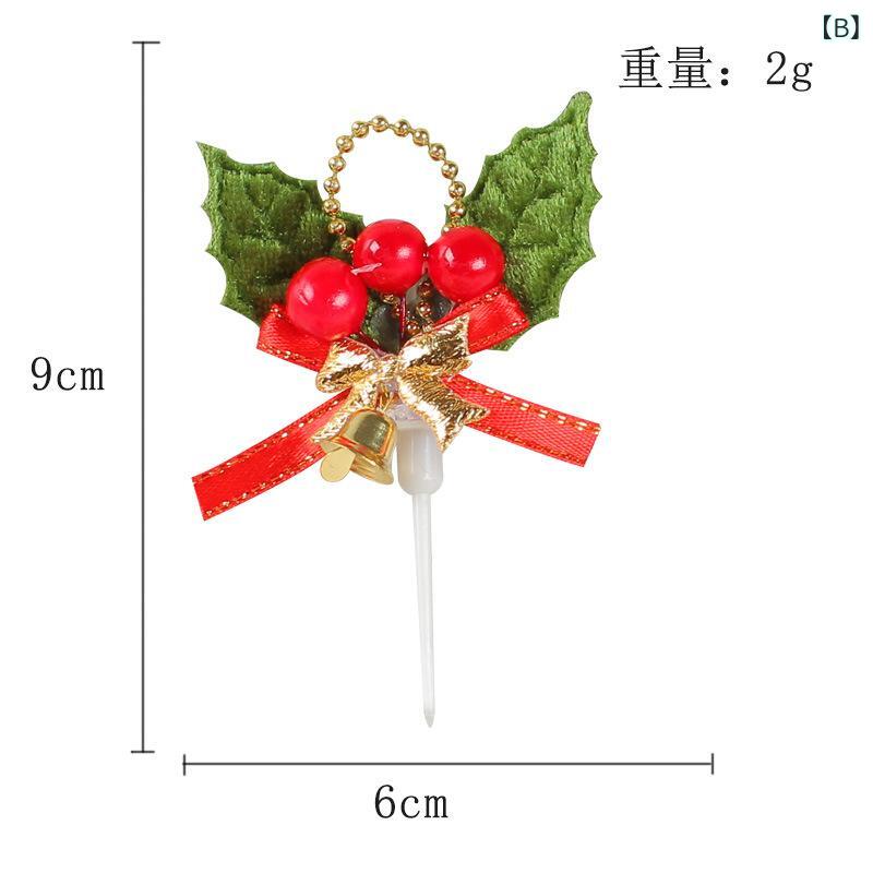ケーキトッパー クリスマス ケーキ飾り ミニサイズ ケーキピック クリスマスツリー 葉っぱ リース デコレーション 製菓用品 パーティー イベント 装飾 かわいい secure-depo-11694776 セキュアデポ サンプル画像3