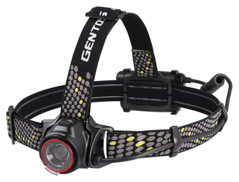 GENTOS(ジェントス) LED ヘッドライト 300~500ルーメン 長距離照射 約162~230m ロングレンダー USB充電式・電池式 LR-Hシリーズ