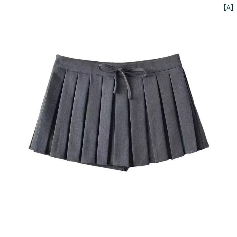 ・柄: 無地・主な素材: 綿70-80%、スパンデックス30%未満・スカートタイプ: プリーツ・スカート丈: ミニ・ディテール: ステッチ・カラー展開: グレー、白、黒・サイズ展開: S、M・スタイル: 学院風・スタイルタイプ: 爽やかスイート・スカートカテゴリ: ボトムス
