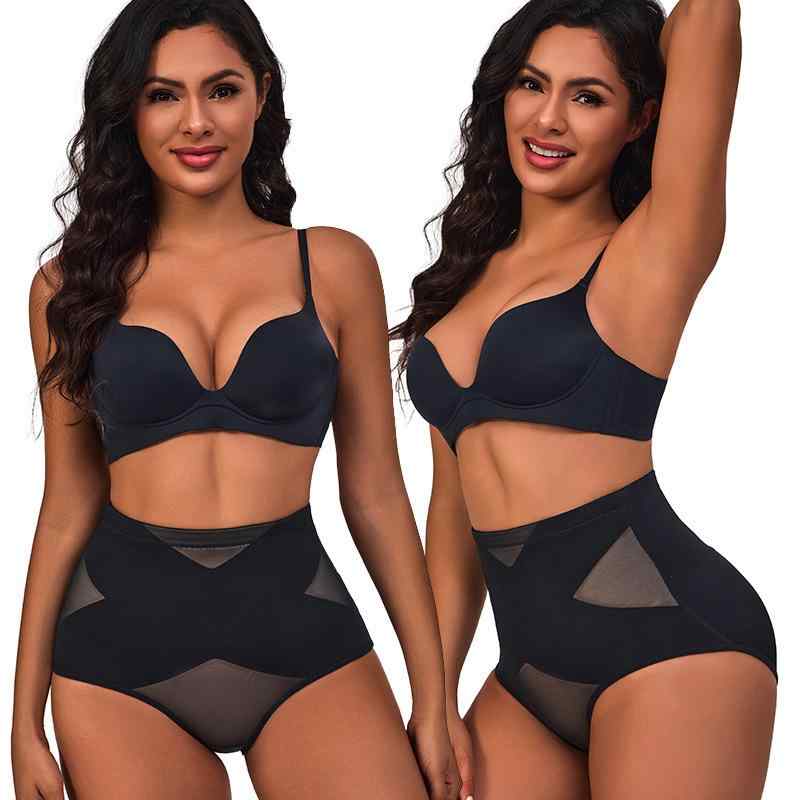 Body Suit - ショーツ レディース 接触冷感 無縫製 強力 ヒップアップ 小腹引き締め 補正下着 ボディメイク 薄手 低ウエスト クロスデザイン ナイロン素材 インナー