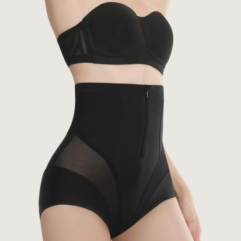 ガードル レディース 強化版 三角ファスナー シームレス 薄手 響かない ウエストシェイプ ヒップアップ ボディシェイプ 骨盤サポート 体型補正 スタイルアップ ナイロン素材 オールシーズン 大きいサイズ ブラック ベージュ ブルー