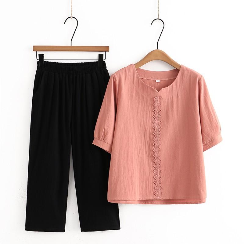 ・カテゴリ: レディースカジュアルセットアップ・カラー展開: ピンク, ワインレッド, イエロー・サイズ展開: XL, 2XL, 3XL, 4XL, 5XL・フィット: ルーズ・セット内容: 2点セット・着用タイプ: プルオーバー・素材含有...