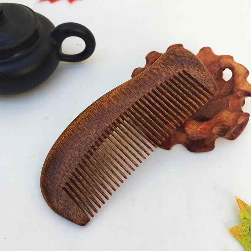 ・カテゴリ: 木製櫛・素材: 檀木・カラー: ナチュラル・サイズ: 約10-15cm