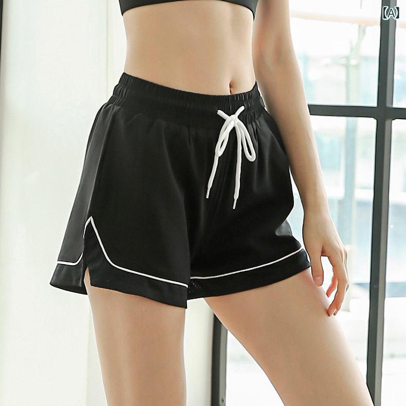 速乾 吸汗 インナー付き ハイウエスト ゆったり ショートパンツ レディース ダンス...