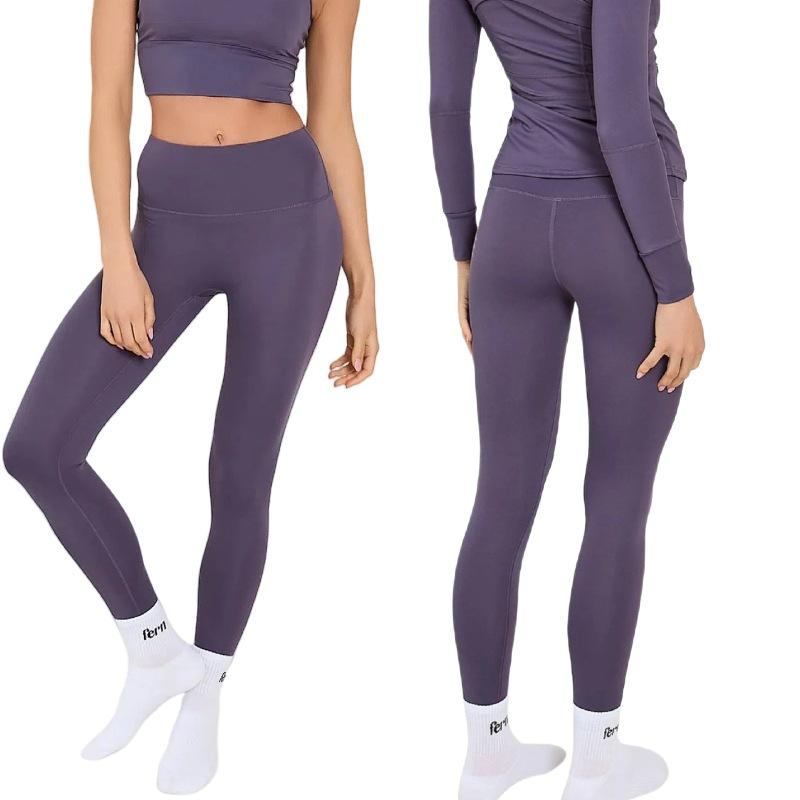 ヨガ レギンス レディース フィットネス スポーツ ランニング トレーニング ハイウエスト 腹部引き締め ヒップアップ ピーチヒップ 吸湿速乾 ストレッチ ヌード感覚 コンプレッション ロング丈