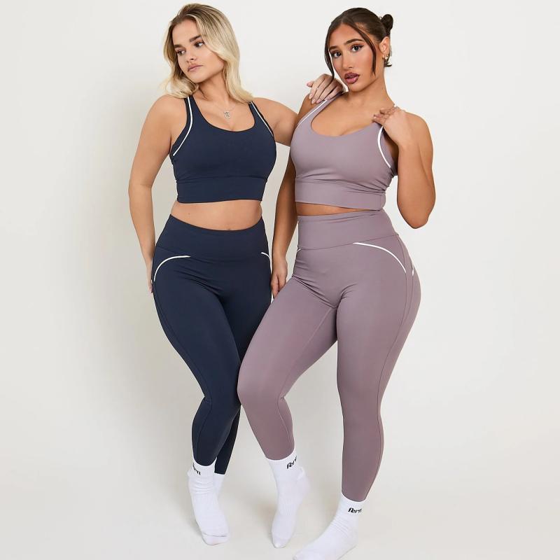 ヨガウェア レディース 高強度 トレーニング 吸汗速乾 高伸縮 スタイルアップ 体型カバー 上下セット ブラトップ レギンス ジム フィットネス ランニング オールシーズン