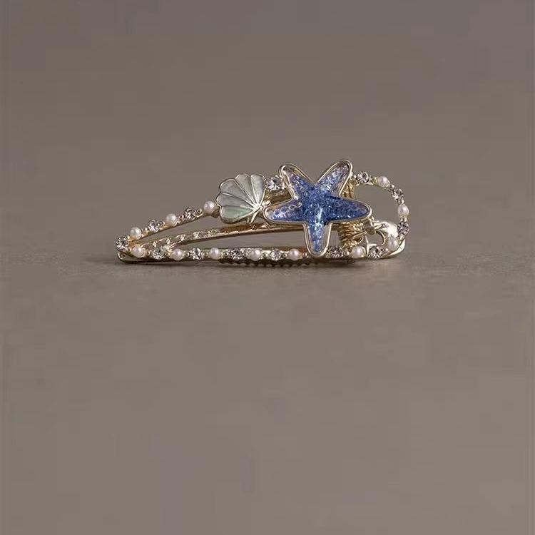 ・素材: 合金・加工: ヴィンテージ加工・ヘアクリップ分類: ダッカールクリップ・カラー: パール・スタイル: フェミニン・ガーリー・カテゴリ: ヘアアクセサリー