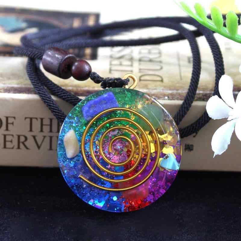 ネックレス ins風 おしゃれ レジン 樹脂製 水晶さざれ石 ペンダント ロングネックレス ペアアクセサリー カップル お揃い ギフト プレゼント