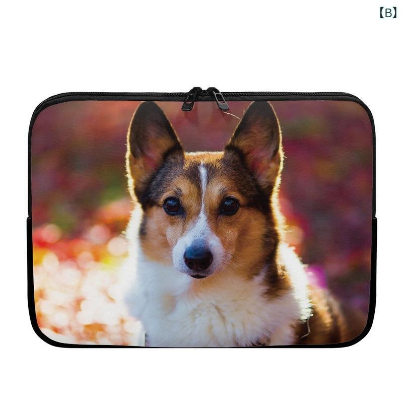 PCケース タブレットケース かわいい 犬柄 ファスナー付き 軽量 クッション性 耐衝...