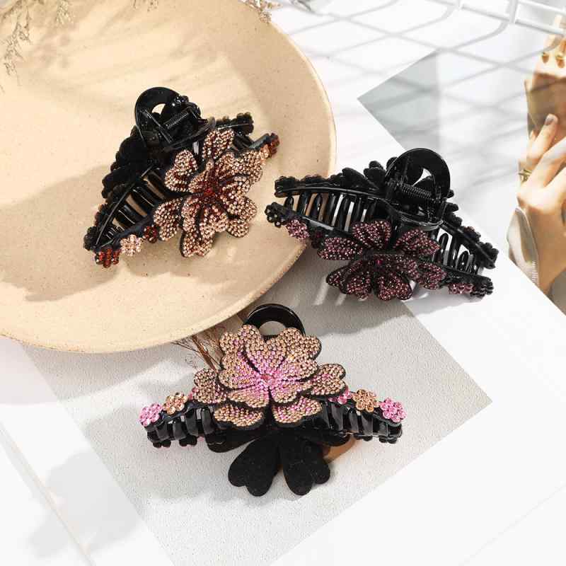 ヘアクリップ レディース 女性用 ミセス 大きめ 髪量多め しっかり留まる ホールド...