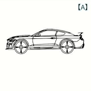 ウォールデコレーション メタル アイアン製 カー シルエット ラインアート おしゃれな壁掛け モダン アメリカンスタイル オブジェ 壁飾り ブラック インテリア リビング 玄関 オフィス ガレージ装飾