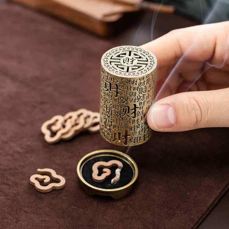 ・素材: 合金・加工方法: 鋳造、半手動半機械・種類: 財源滾々円柱炉・カラー: 青銅色・スタイル: 中式・用途: 宗教用品