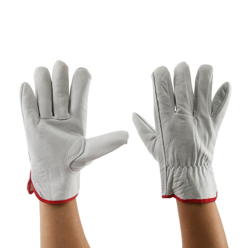 Sports Equipments - グローブ 溶接作業 プロ仕様 保護 耐熱 防炎 火傷防止 羊革 ショート丈 ワークグローブ ドライバー 運転用 高耐久性
