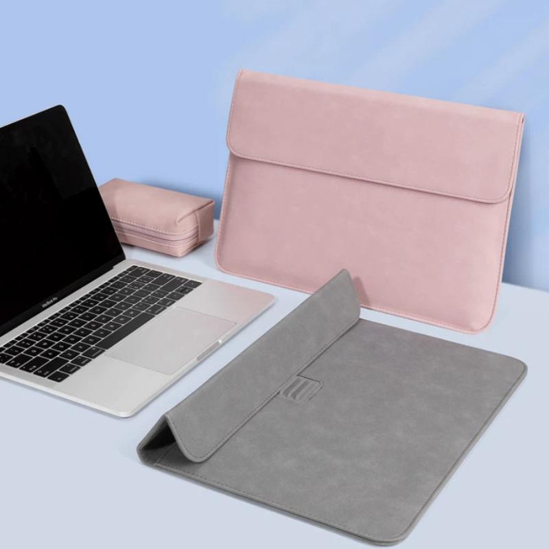 パソコンケース ユニセックス PUレザー ノートPC タブレット インナーケース 耐衝...