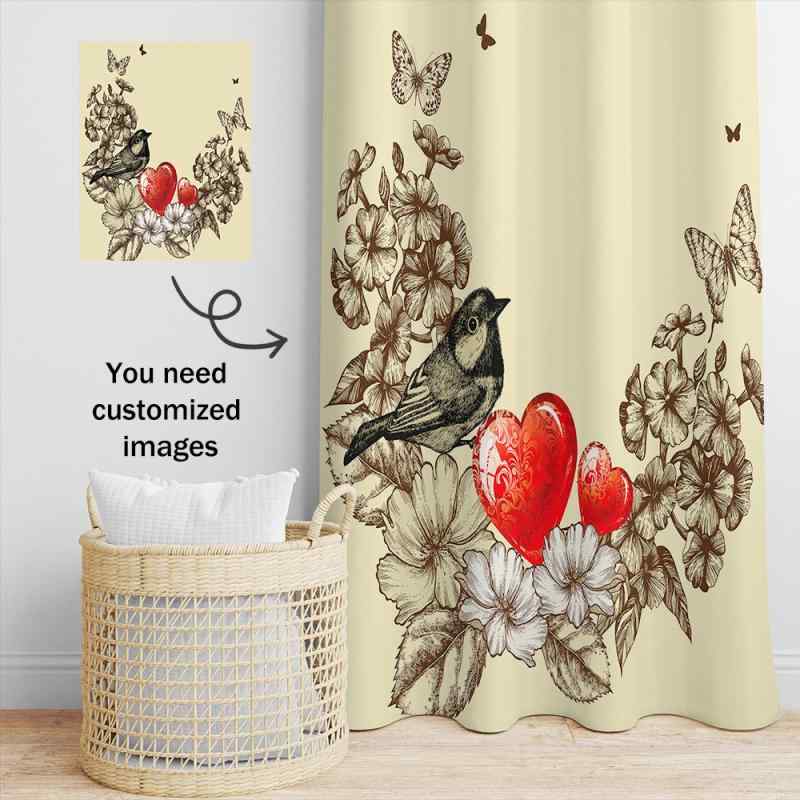 Shower Curtains - シャワーカーテン オウチュウ鳥 モダン シンプル 防水 防カビ ポリエステル製 バスルーム 浴室用 おしゃれ インテリア 複数サイズ対応