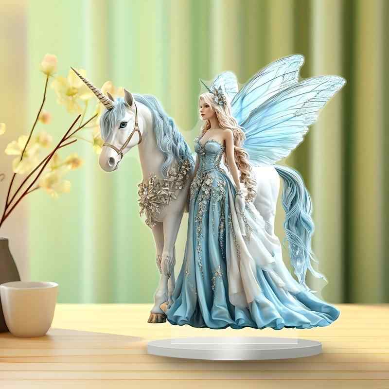 オーナメント 妖精 プリンセス ユニコーン 2Dプリント 壁飾り 精巧 繊細 ファンタジー インテリア 雑貨 かわいい おしゃれ ボヘミアン リビングルーム ウォールデコレーション 子供部屋
