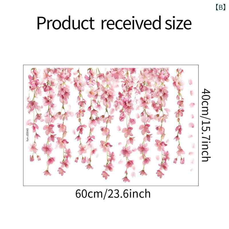 窓用フィルム 静電気吸着 UVカット 紫外線対策 のり不要 貼ってはがせる カラフルな花と枝柄 ボタニカルデザイン 目隠しシート 窓ガラス用 インテリア おしゃれ かわいい 模様替え リビング 寝室 玄関 簡単DIY secure-depo-11114561 セキュアデポ サンプル画像3