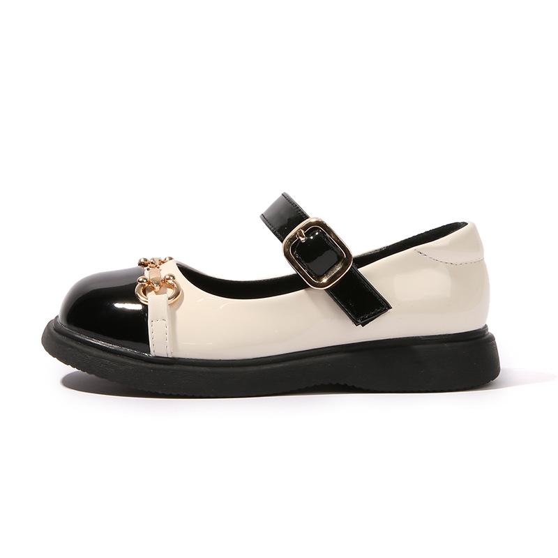 シューズ キッズ 女の子 革靴 エナメル ローファー フラット ぺたんこ ソフトソール 柔らかい履き心地 ..