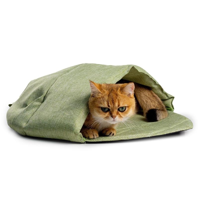 猫用ベッド 子猫用 洗える 耐久性 保温 ドーム型 葉っぱ型 柔らか ふわふわ 室内用 かわいい おしゃれ 快適